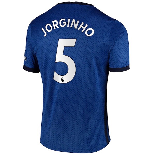 Camiseta Chelsea NO.5 Jorginho Replica Primera Ropa 2020/21 Azul